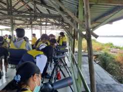在台江國家公園欣賞候鳥生態,所有同學都意猶未盡。