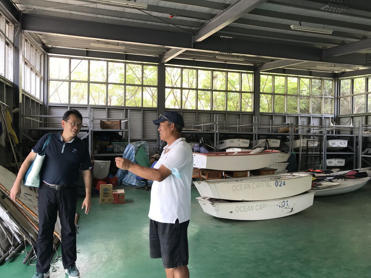 參觀高雄戶海中心裝備倉庫
