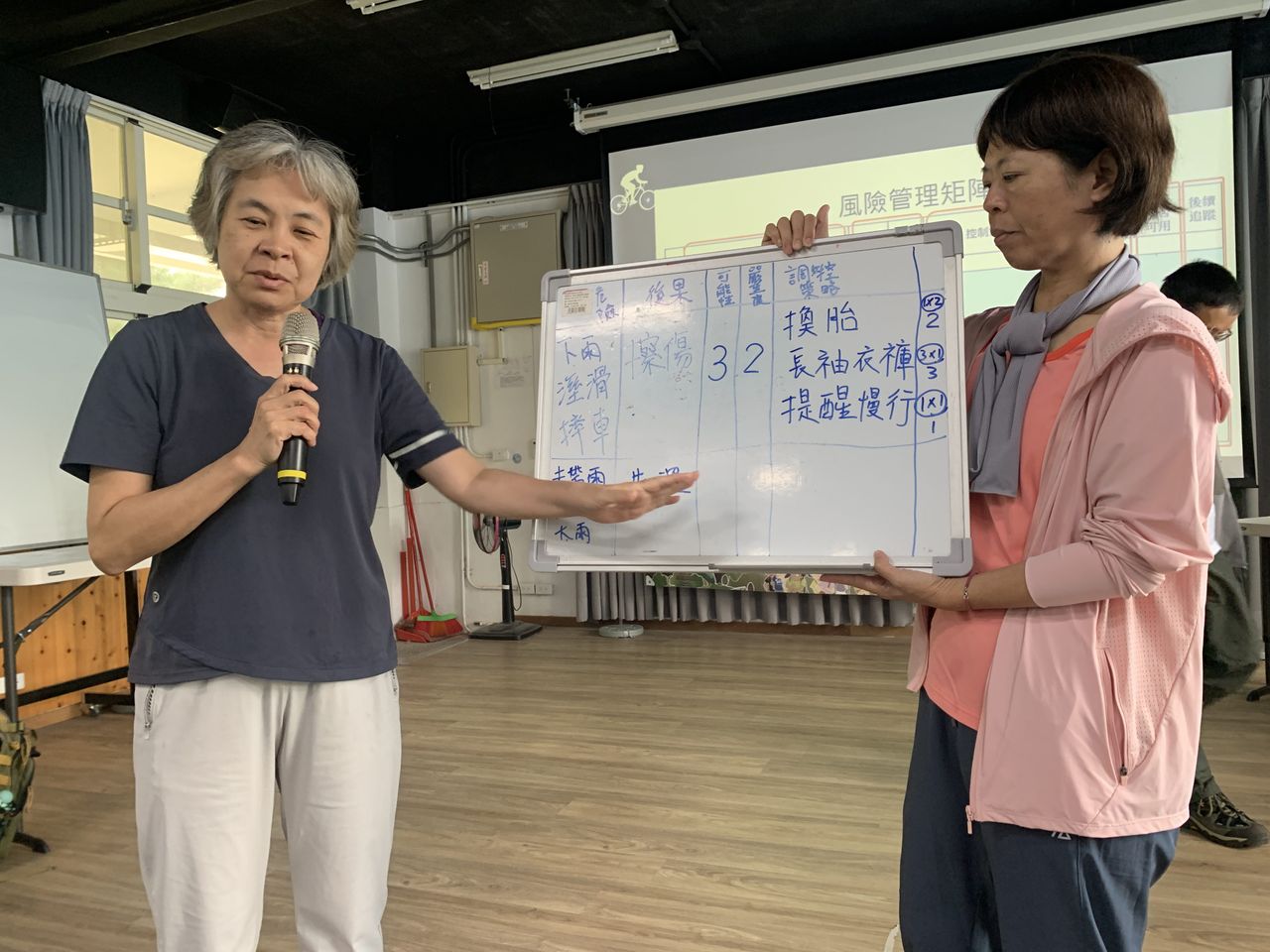上台分享