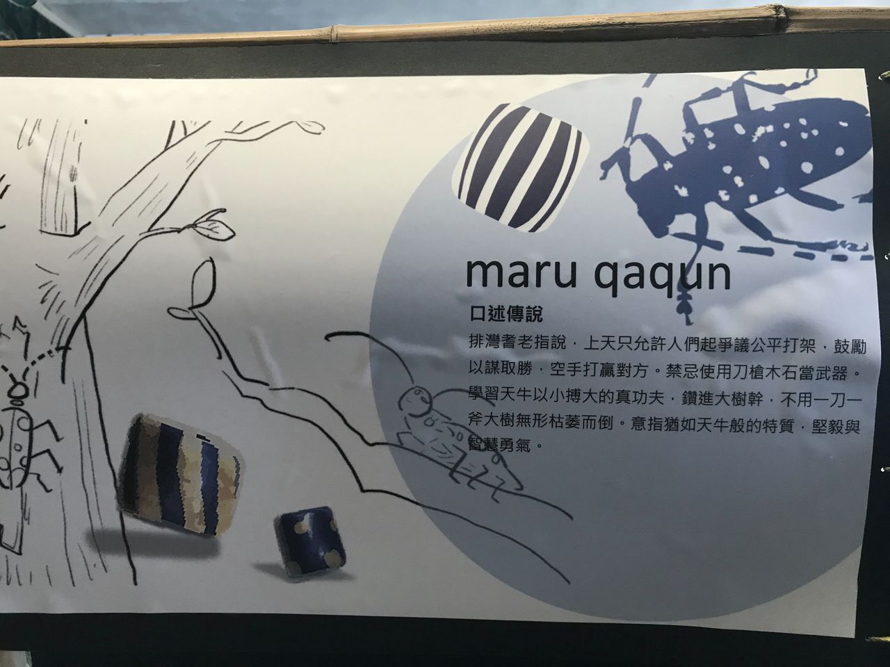 教室內琉璃介紹。