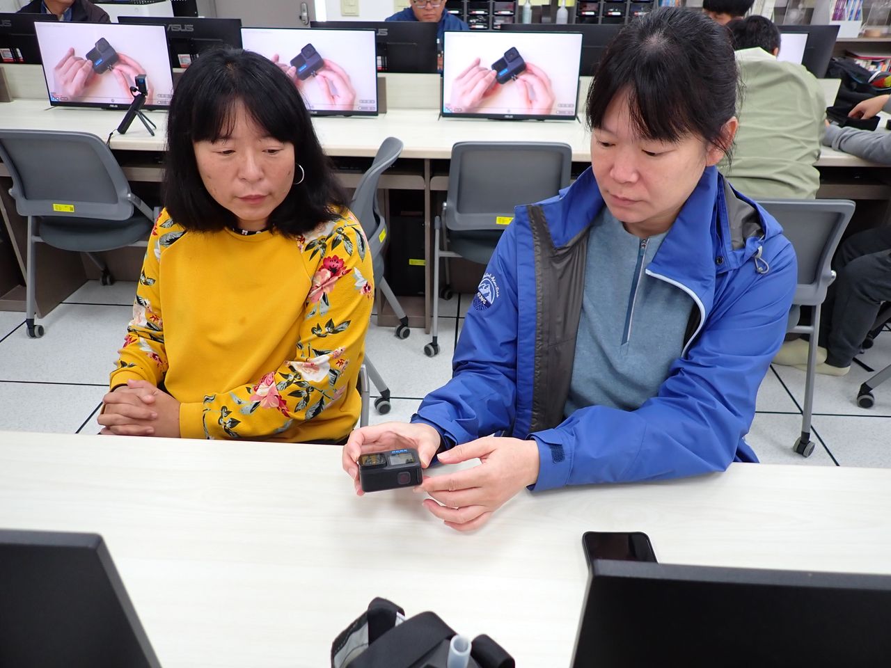 學員實際操作。